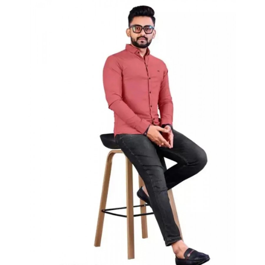 Stylish Fancy Cotton Long Sleeves Regular Fit Casual Shirts For Men