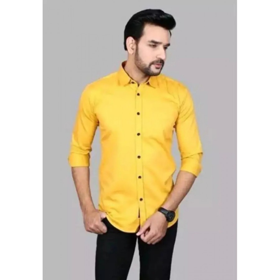 Stylish Fancy Cotton Long Sleeves Regular Fit Casual Shirts For Men