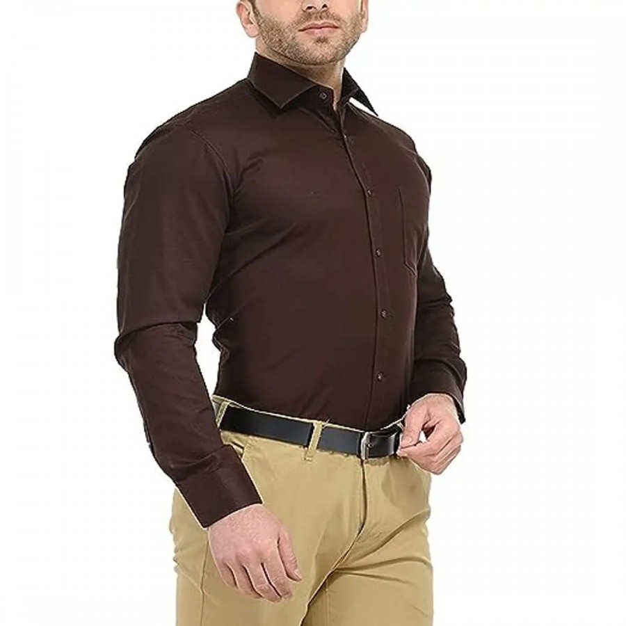 Stylish Fancy Designer Polycotton Regular Fit Long Sleeves Casual Shirts For Men