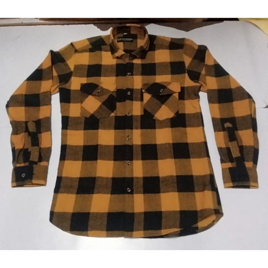 Stylish Yellow Cotton Long Sleeves Shirt For Men