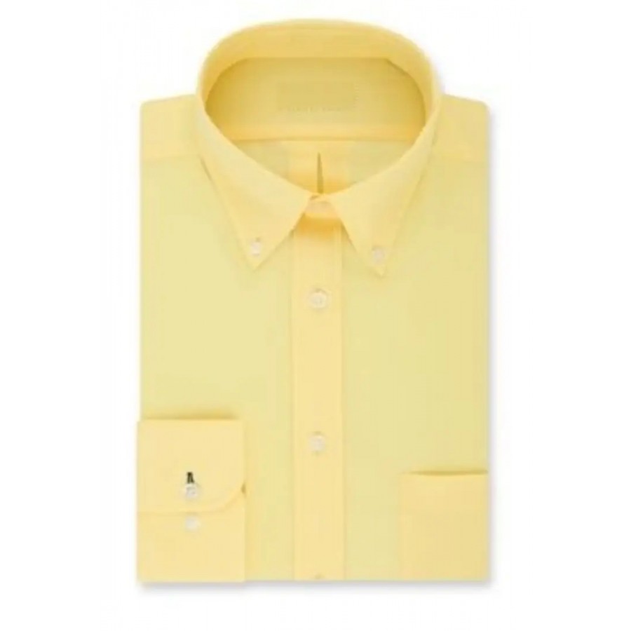 Stylish Yellow Solid Long Sleeves Shirt For Men