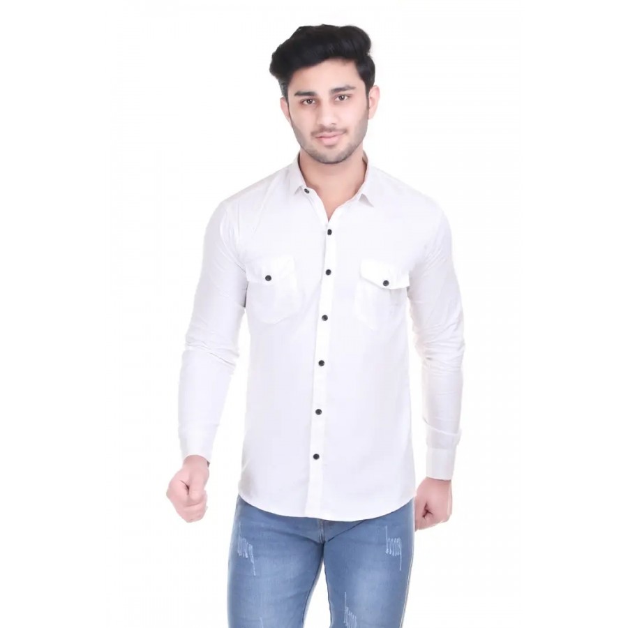 Stylish double pocket shirt for men