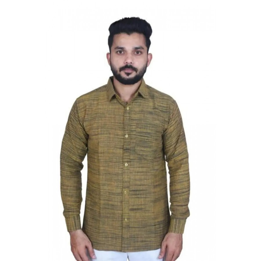 Stylish khadi Cotton Solid Casual Shirts For Men