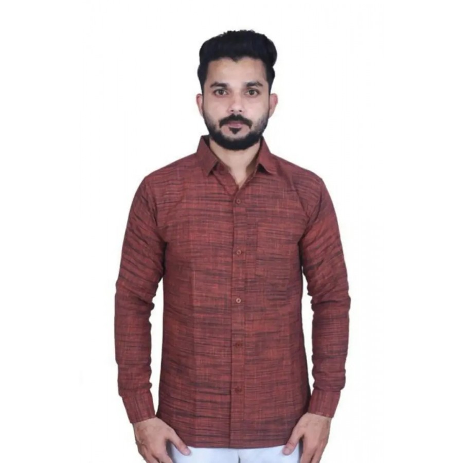 Stylish khadi Cotton Solid Casual Shirts For Men