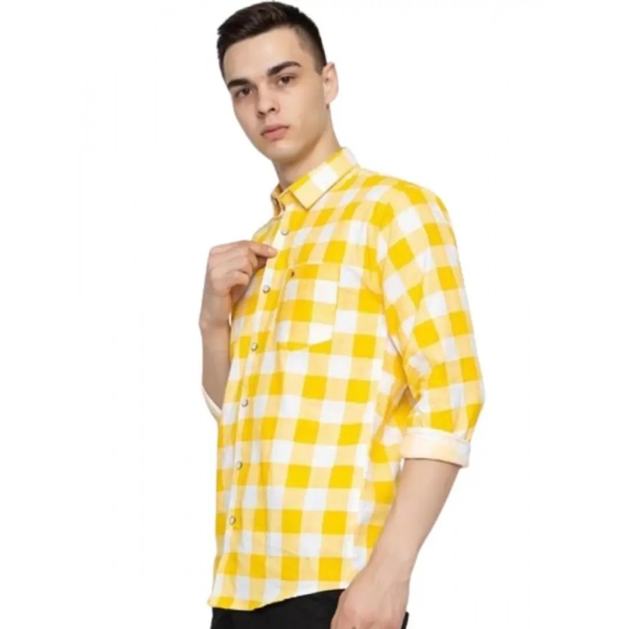 Time Fashion Men's Cotton Full Sleeve Casual Shirt - 009