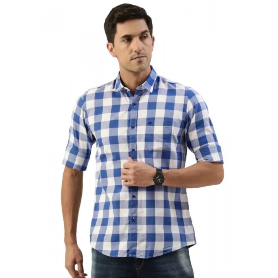 Time Fashion Men's Cotton Full Sleeve Casual Shirt - 009