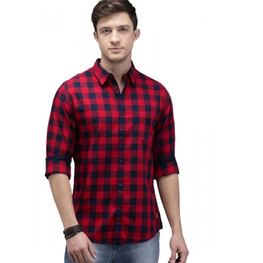 Time Fashion Men's Cotton Full Sleeve Casual Shirt - 009