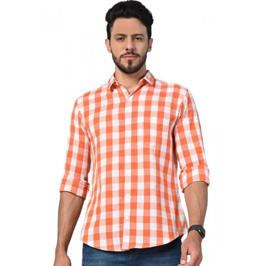 Time Fashion Men's Cotton Full Sleeve Casual Shirt - 009