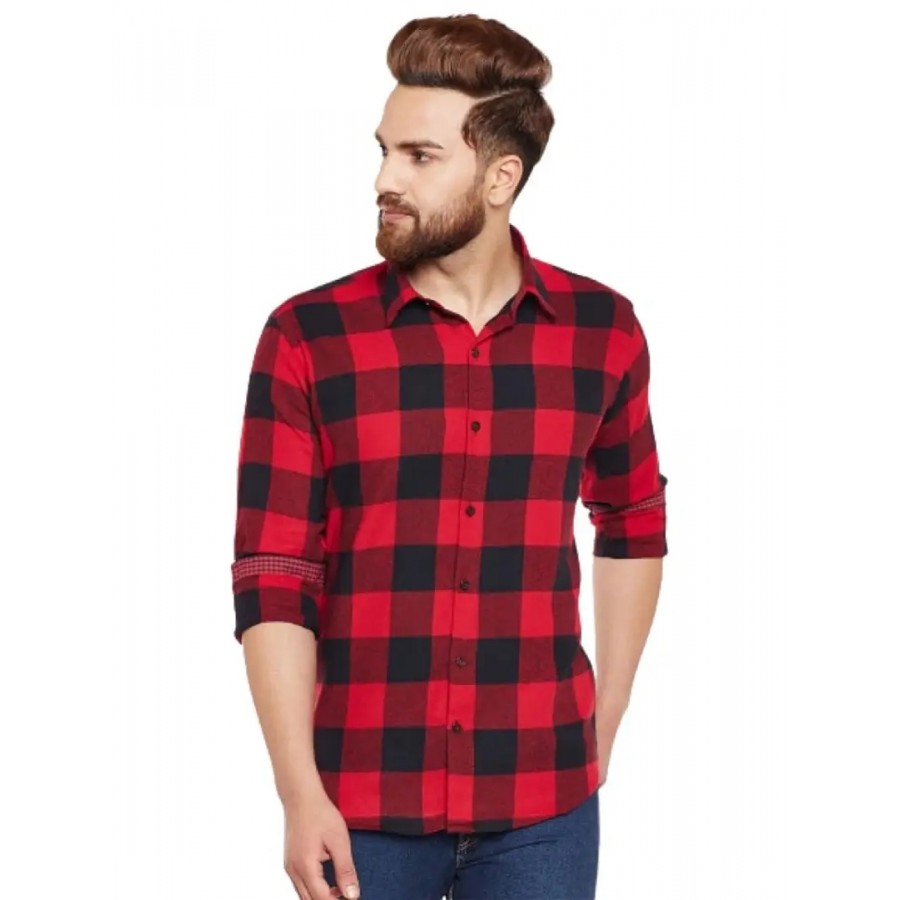 Time Fashion Men's Cotton Full Sleeve Casual Shirt - 020