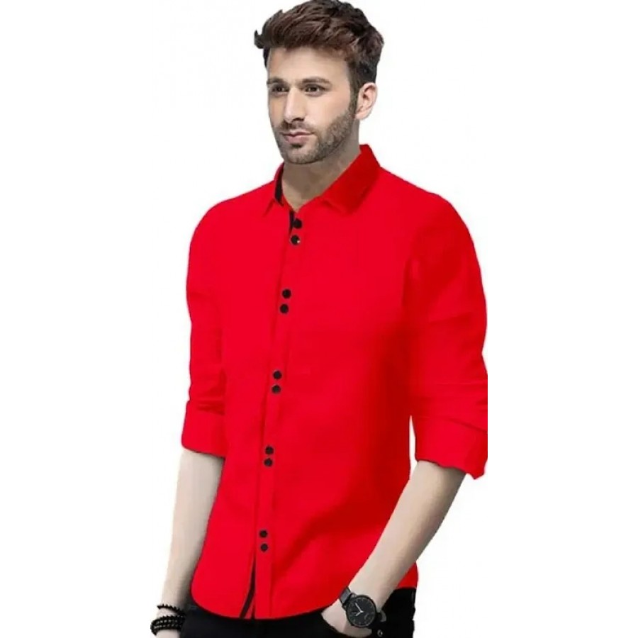 Trendy Cotton Blend Shirt for Men