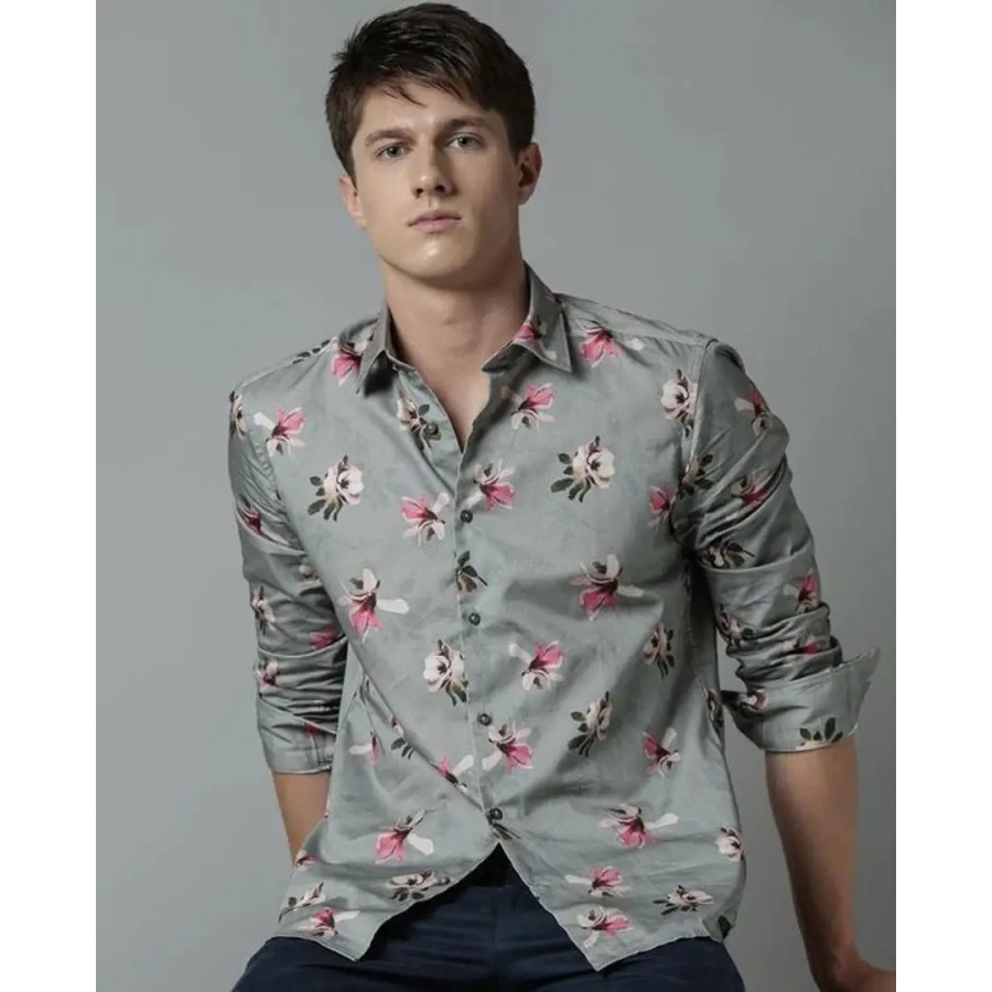 Trendy Multicoloured Cotton Long Sleeves Casual Shirt for Men