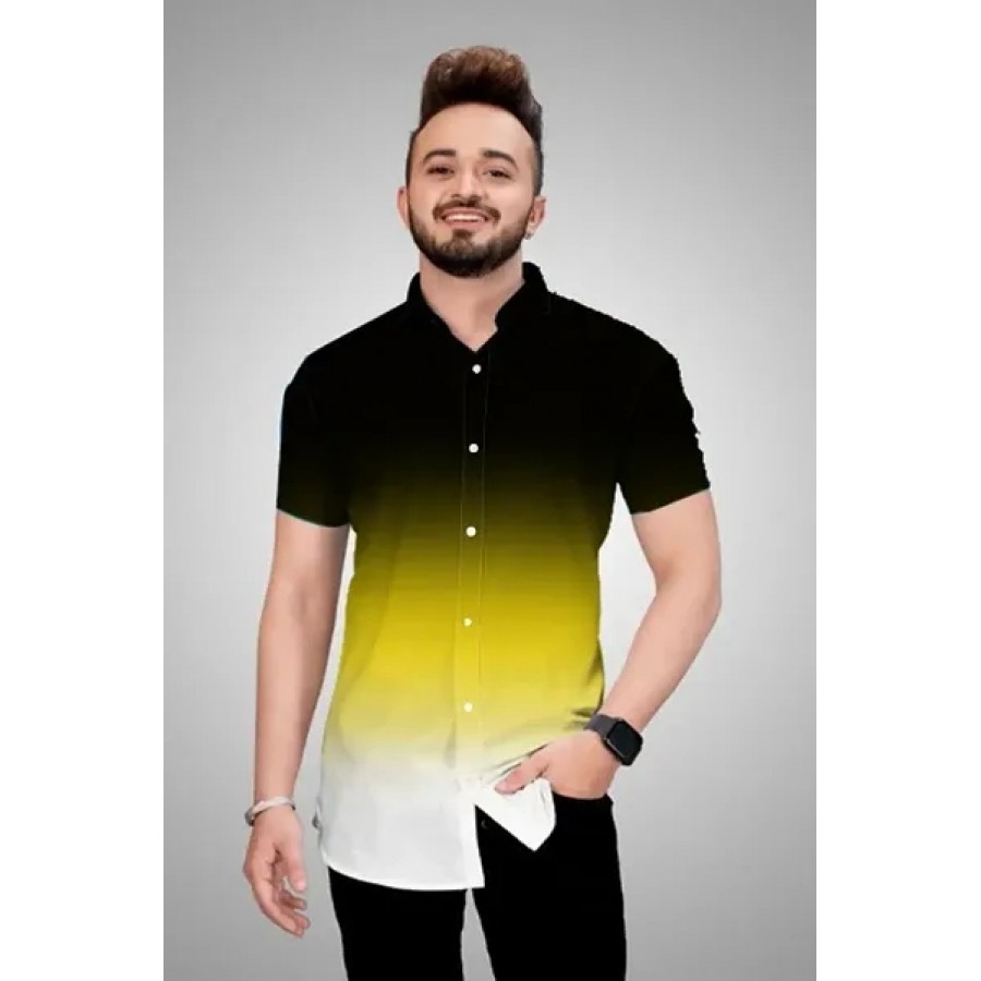 Trendy Polyester Blend Casual Shirt For Men