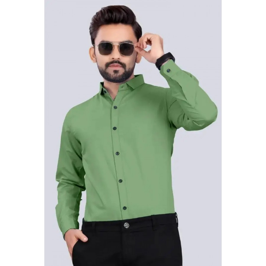 Trendy Cotton Blend Casual Shirts For Men