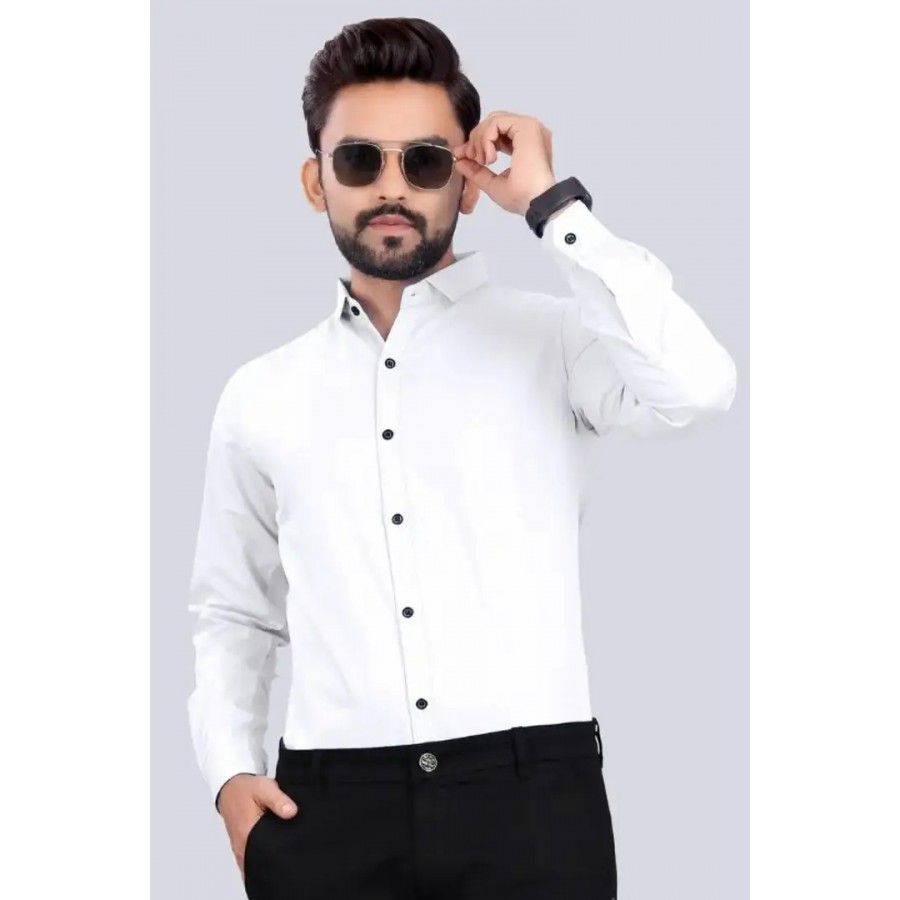 Trendy Cotton Blend Casual Shirts For Men