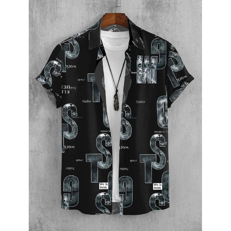 Trendy Cotton Blend Printed Casual Shirts For Men