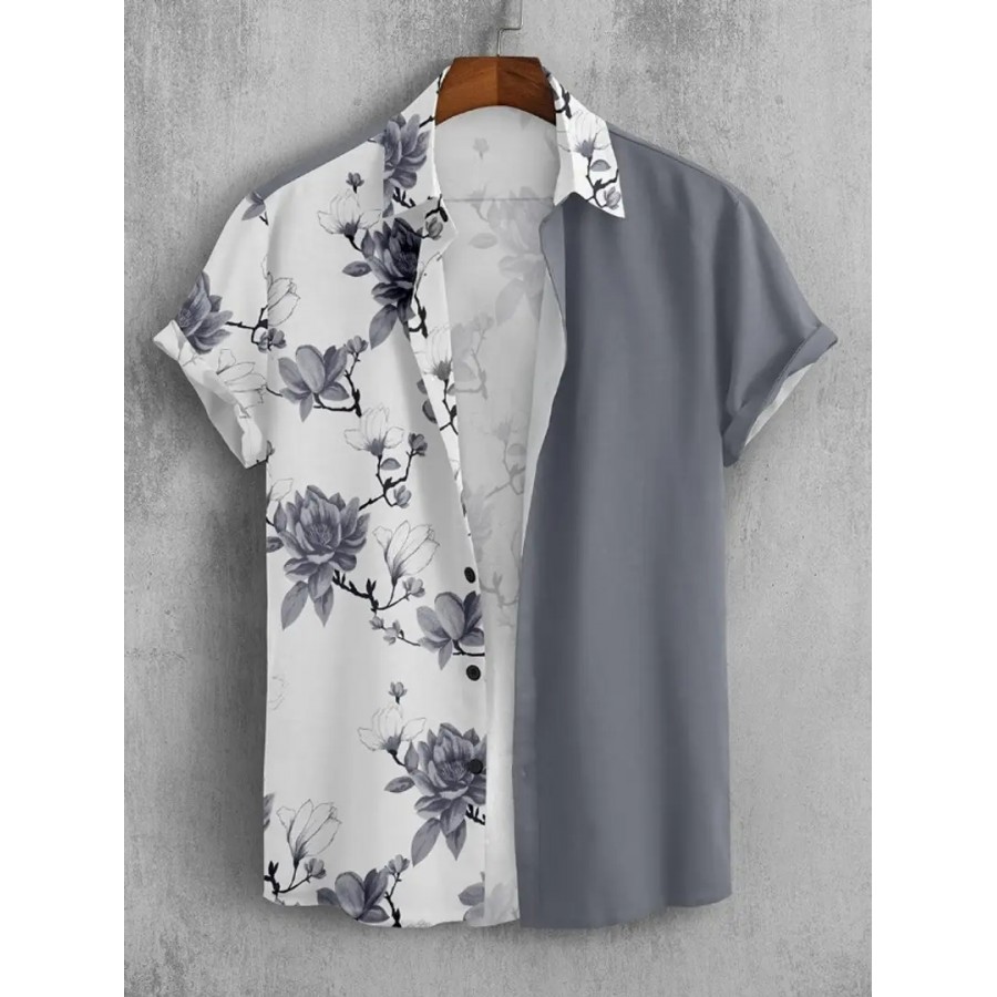 Trendy Cotton Blend Printed Casual Shirts For Men