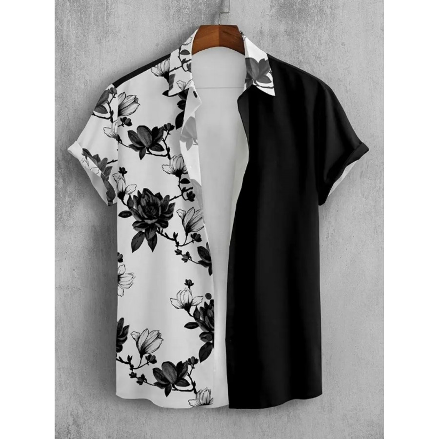 Trendy Cotton Blend Printed Casual Shirts For Men