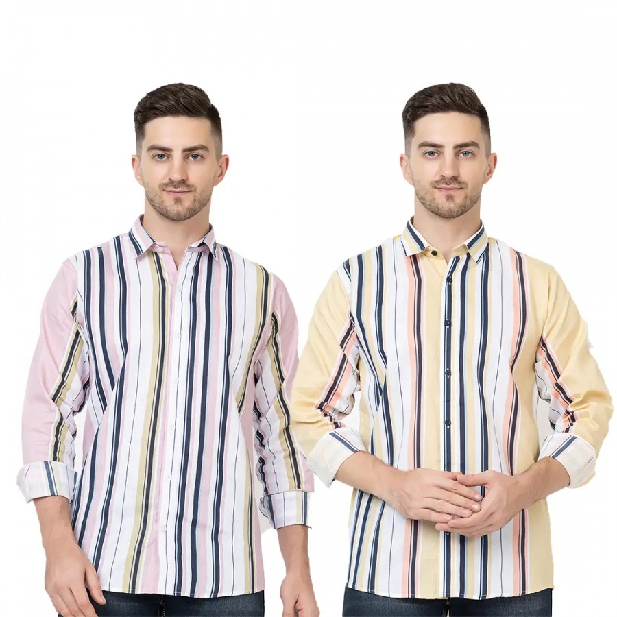 Trendy Wear Beach Style Shirts for Men Combo of 2