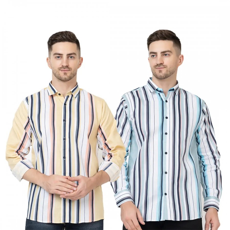 Trendy Wear Beach Style Shirts for Men Combo of 2