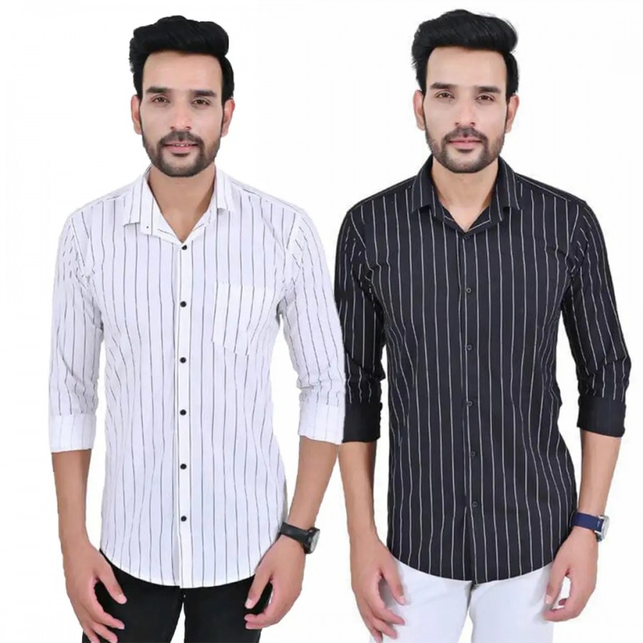 Trendy Wear Beach Style Shirts for Men Combo of 2