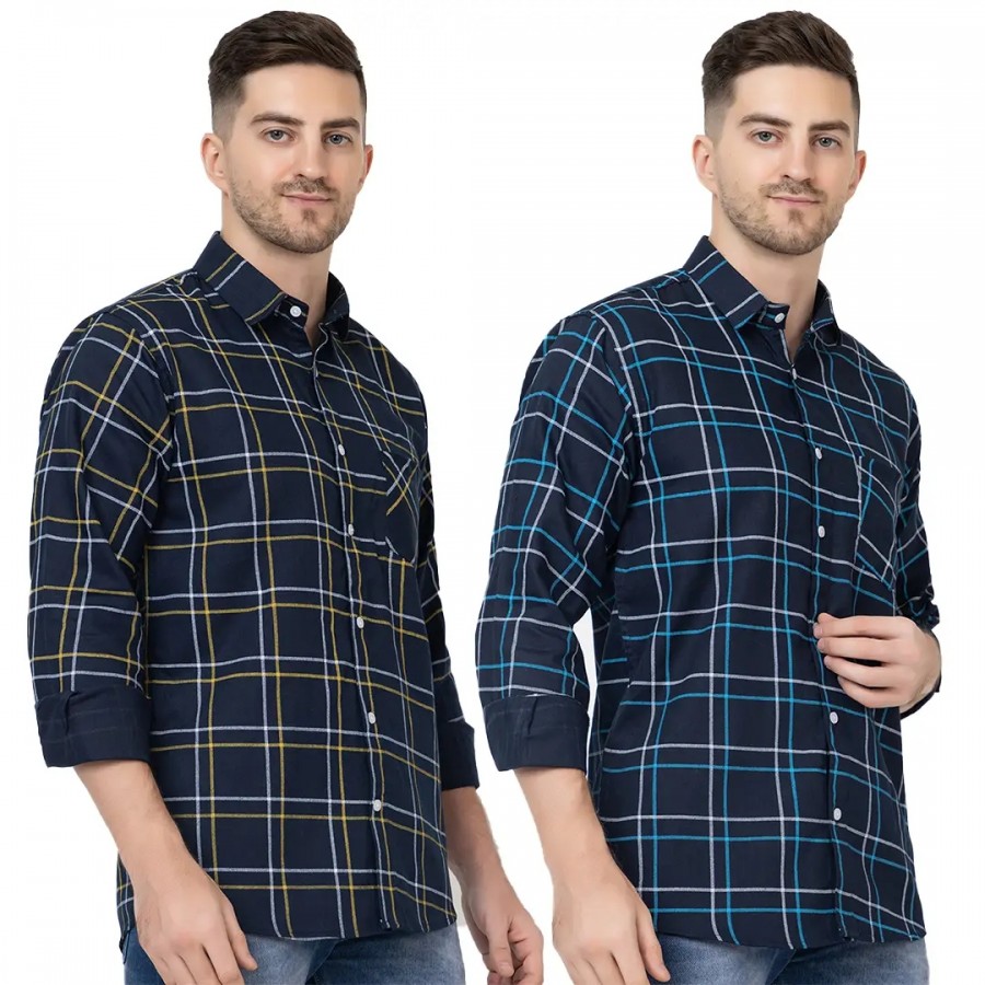 Trendy Wear Beach Style Shirts for Men Combo of 2