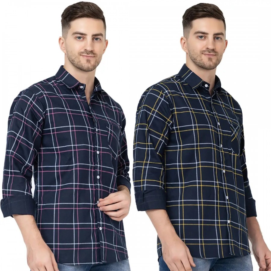 Trendy Wear Beach Style Shirts for Men Combo of 2