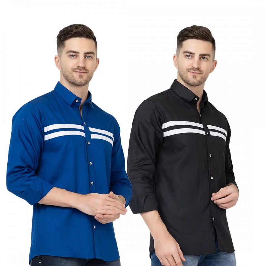 Trendy Wear Beach Style Shirts for Men Combo of 2