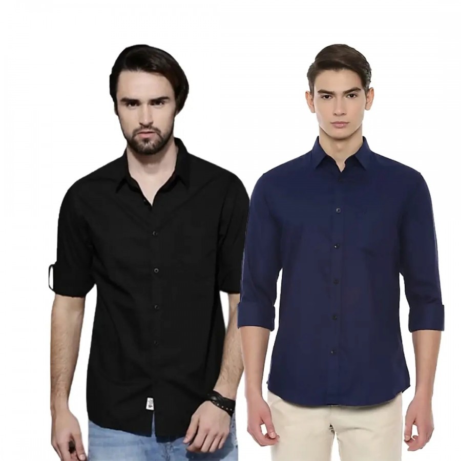 Trendy Wear Beach Style Shirts for Men Combo of 2