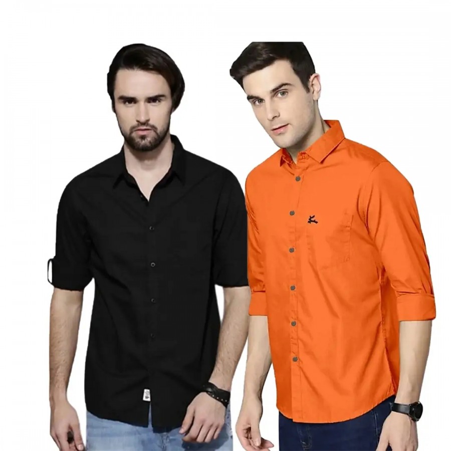 Trendy Wear Beach Style Shirts for Men Combo of 2