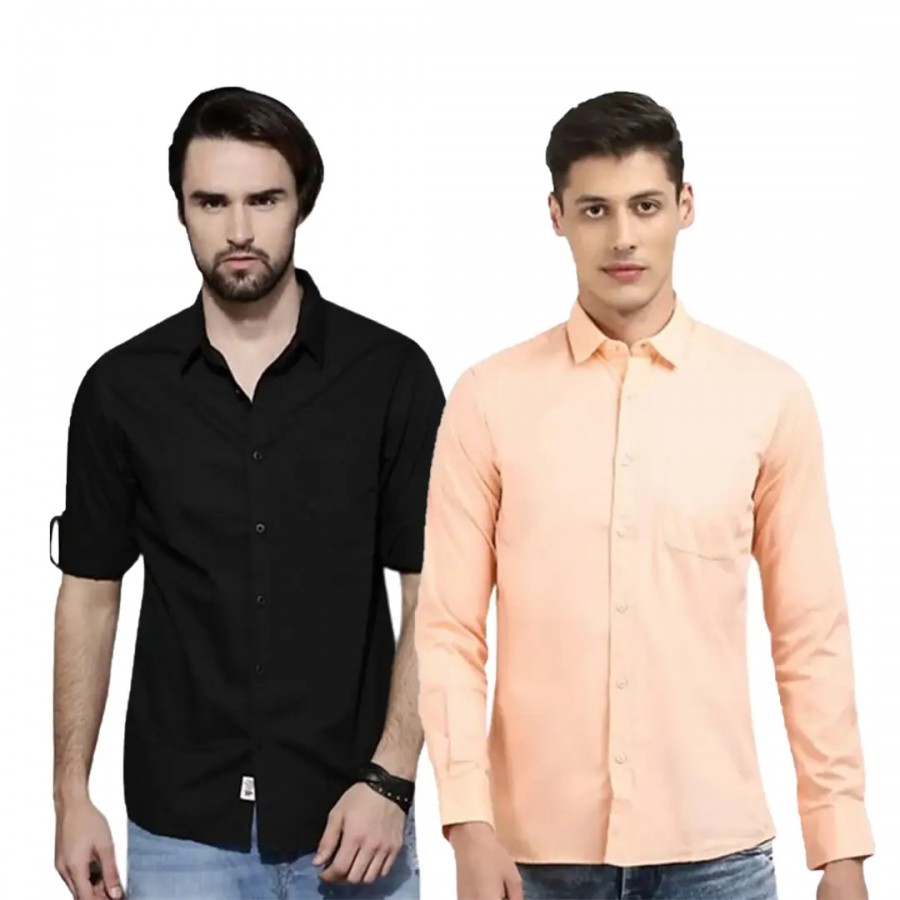 Trendy Wear Beach Style Shirts for Men Combo of 2