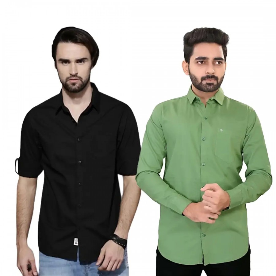 Trendy Wear Beach Style Shirts for Men Combo of 2