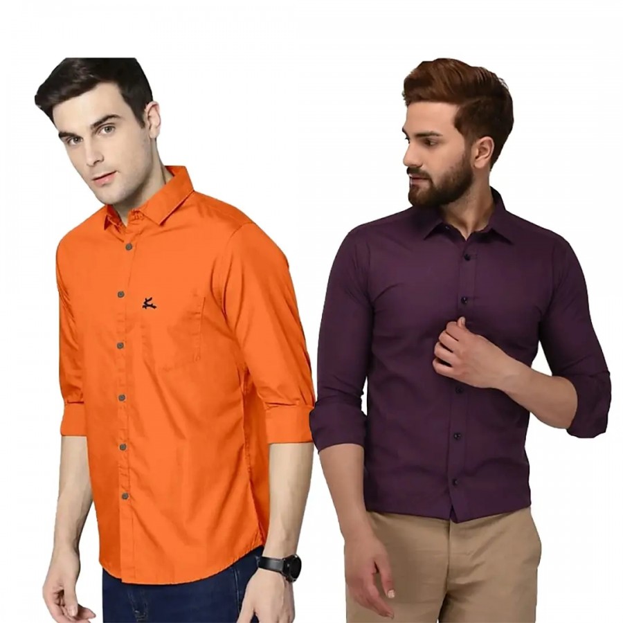 Trendy Wear Beach Style Shirts for Men Combo of 2