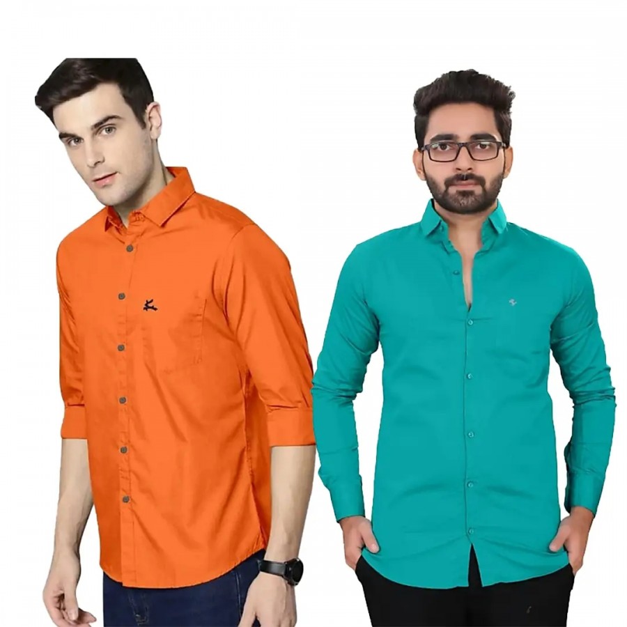 Trendy Wear Beach Style Shirts for Men Combo of 2