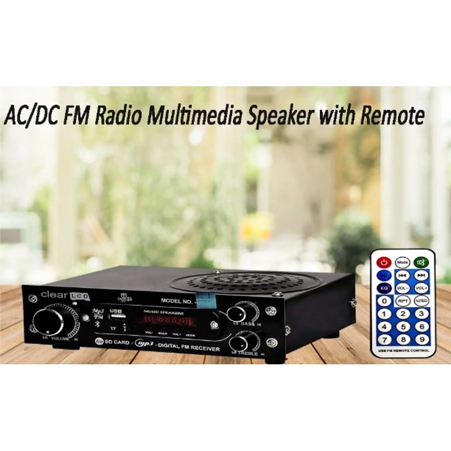 Aarav Ac Dc Fm Radio Multimedia Speaker With Bluetooth Usb Sd Card Aux