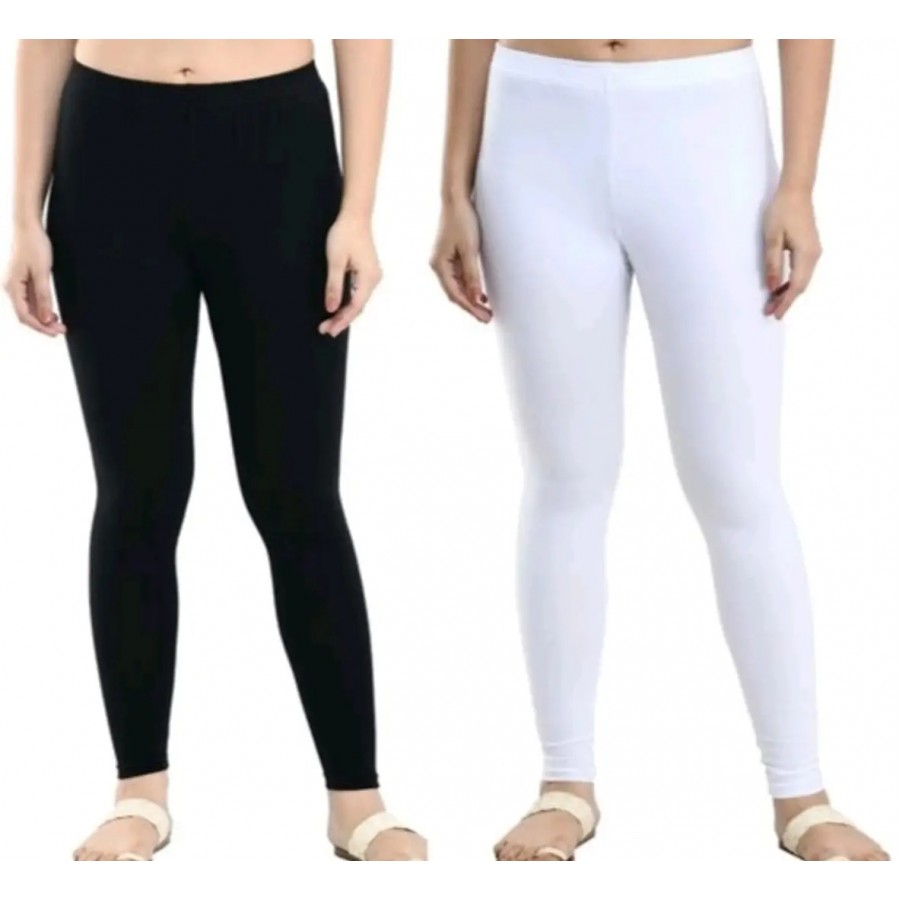 Combo Of 2 Cotton Lycra Leggings For Women