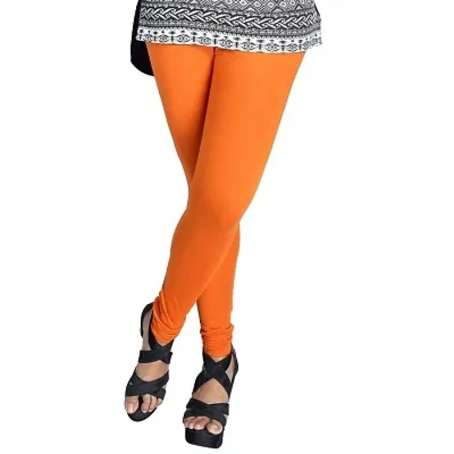 Elegant Cotton Solid Leggings