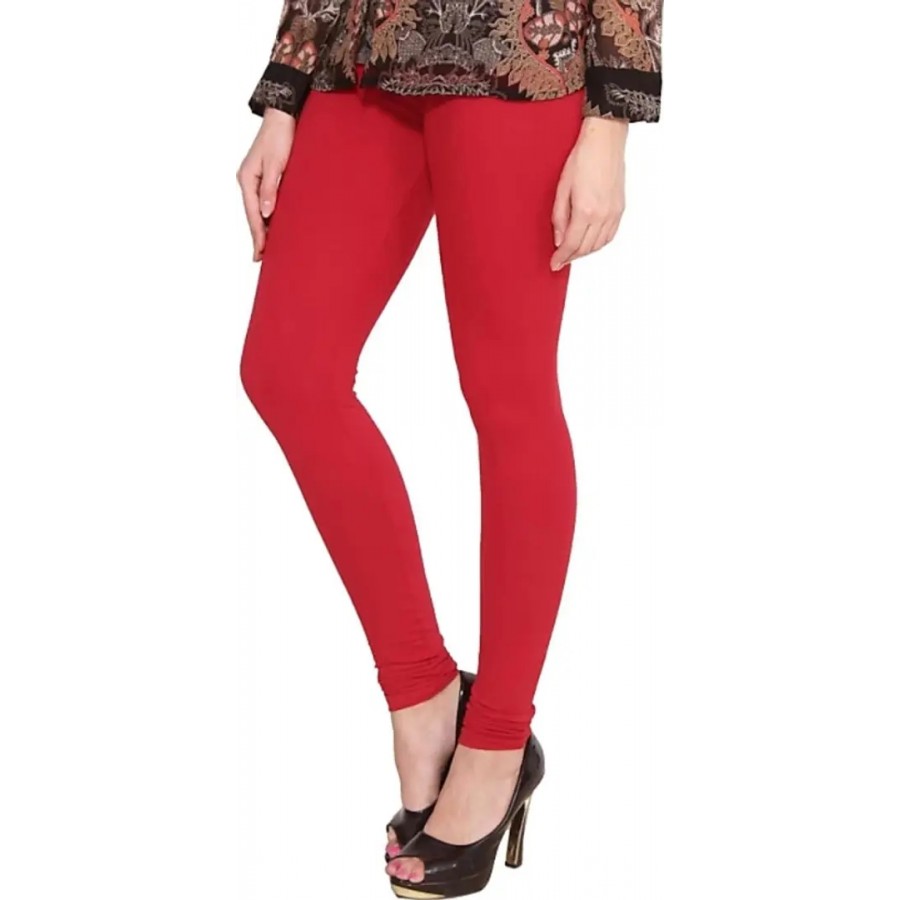 Red churidar leggings