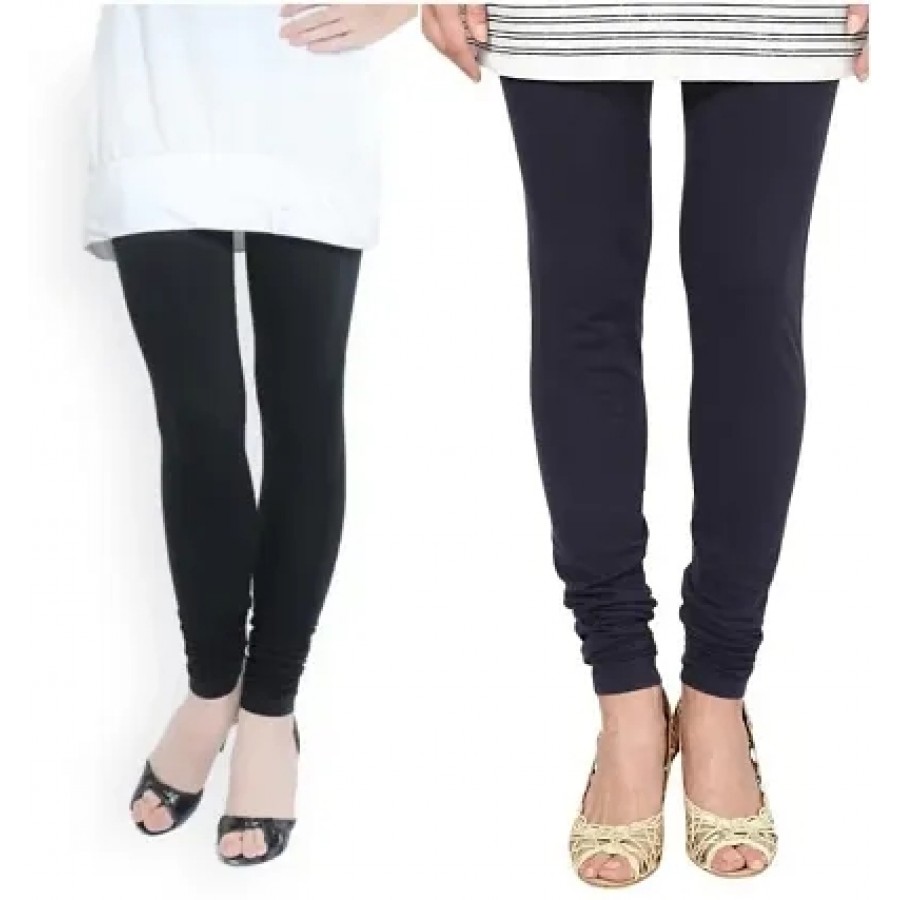 Stylish Cotton Leggings For Women Pack of 2