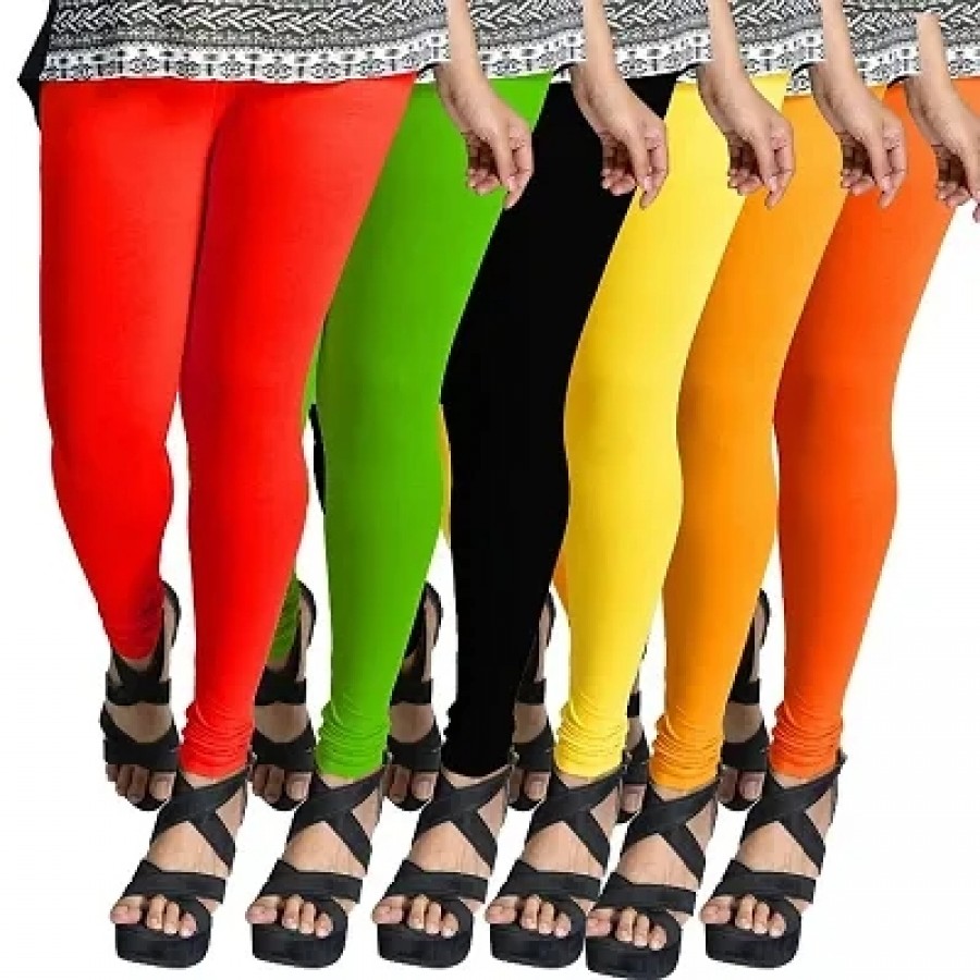 Stylish Cotton Leggings Pack Of 6