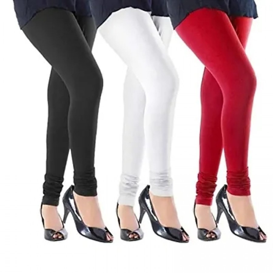 Stylish Cotton Leggings Set Of 3