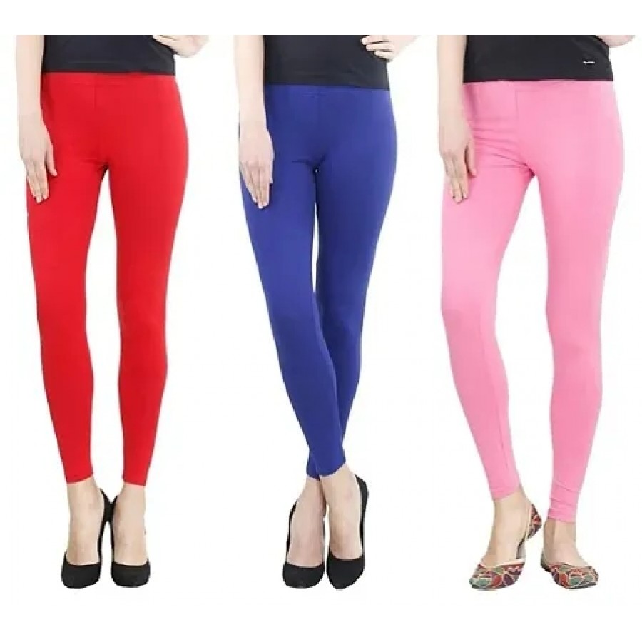 Stylish Cotton Leggings Set Of 3