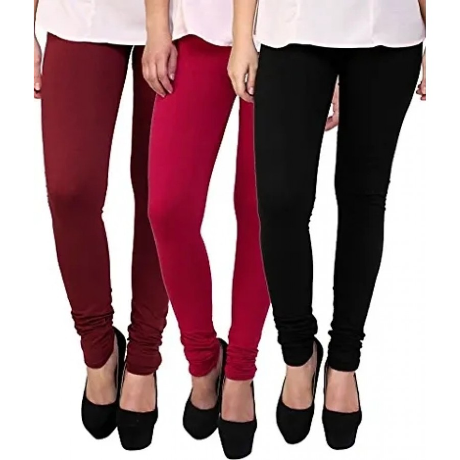 Stylish Cotton Leggings Set Of 3