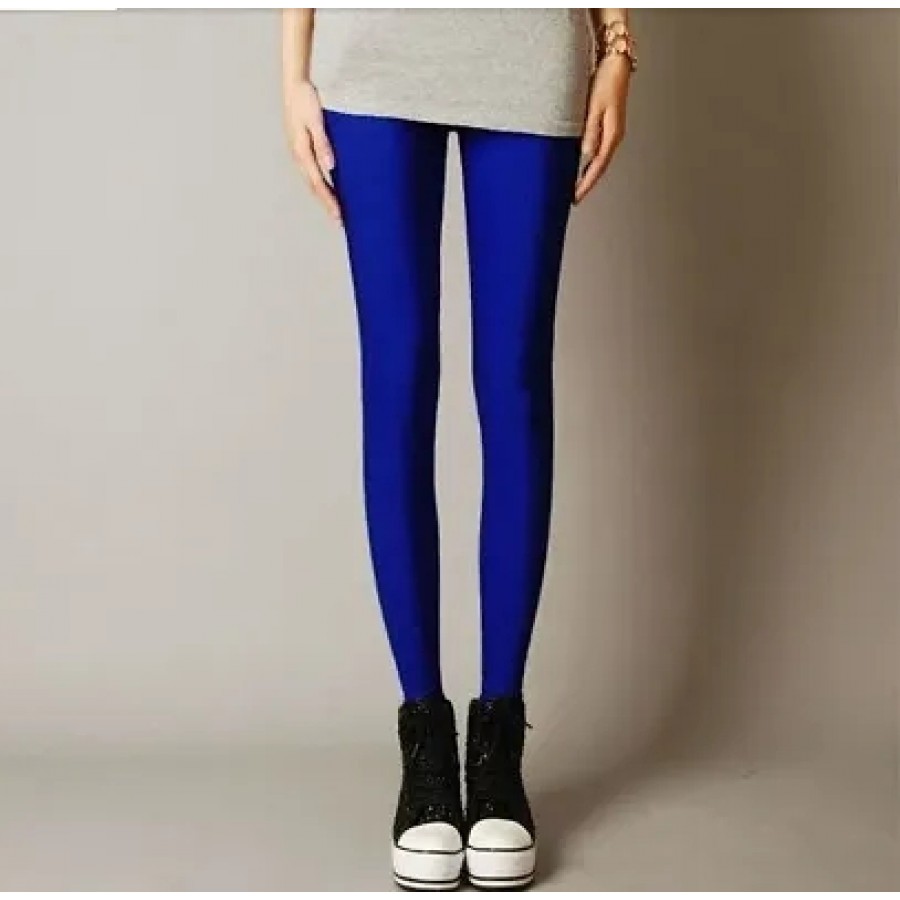 Stylish Cotton Spandex Solid Legging