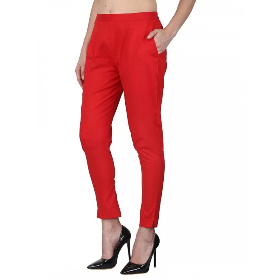 Stylish Rayon Solid Ethnic Pants For Women