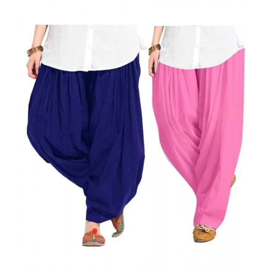 WOMEN COTTON SEMI PATIALA (pack of -2)