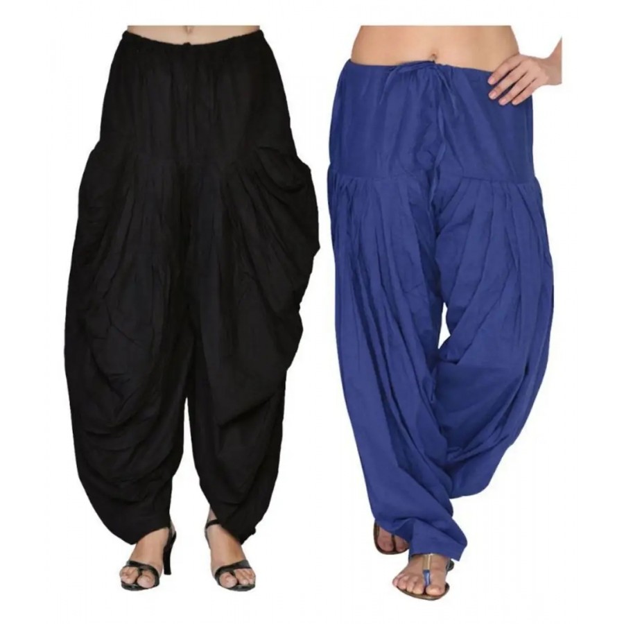 WOMEN COTTON SEMI PATIALA (pack of -2)