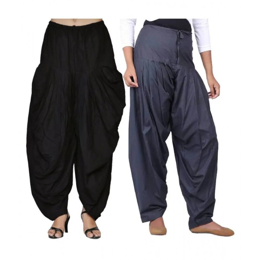 WOMEN COTTON SEMI PATIALA (pack of -2)