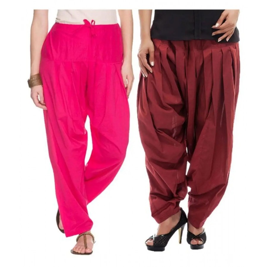 WOMEN COTTON SEMI PATIALA (pack of -2)