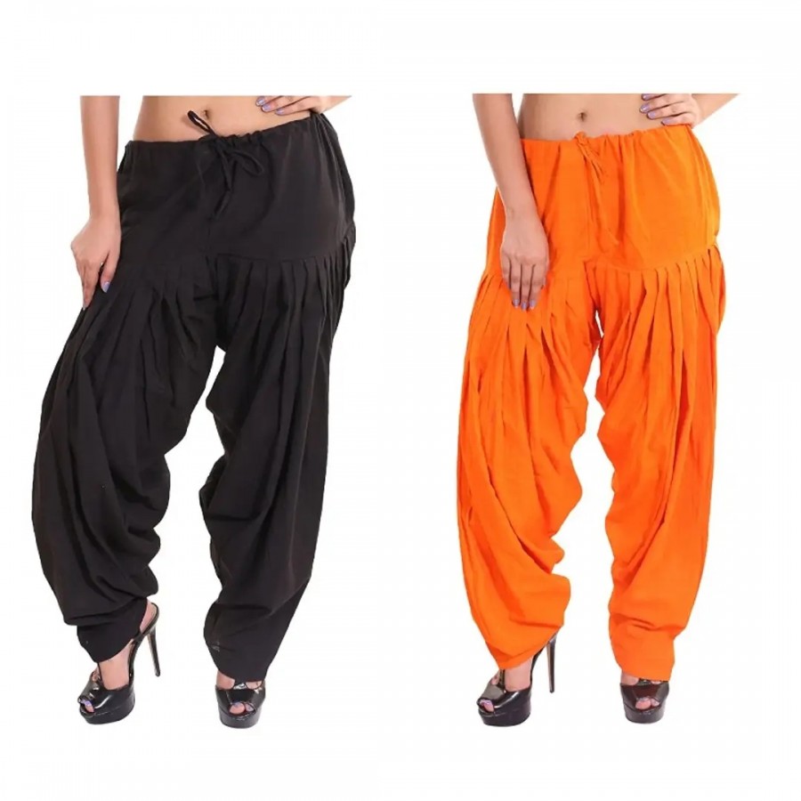 WOMEN COTTON SEMI PATIALA (pack of -2)