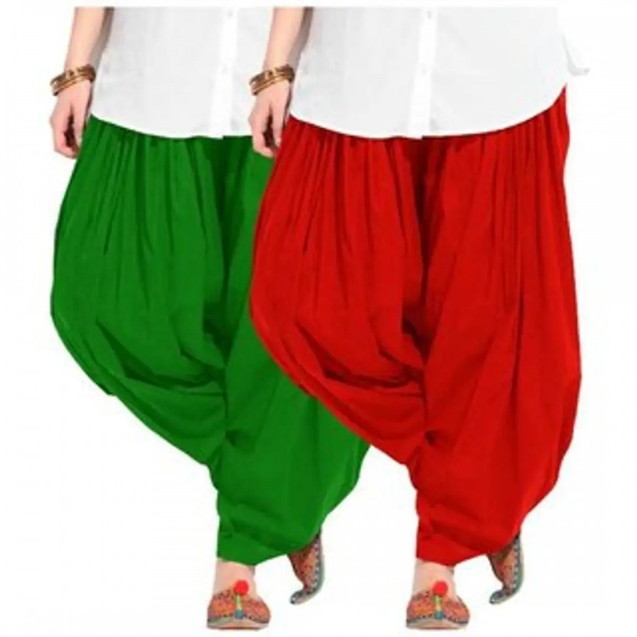 WOMEN COTTON SEMI PATIALA (pack of -2)